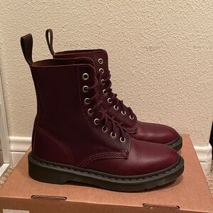 Dr. Martens 1460 Pascal Burgundy Lace-Up Boots unisex